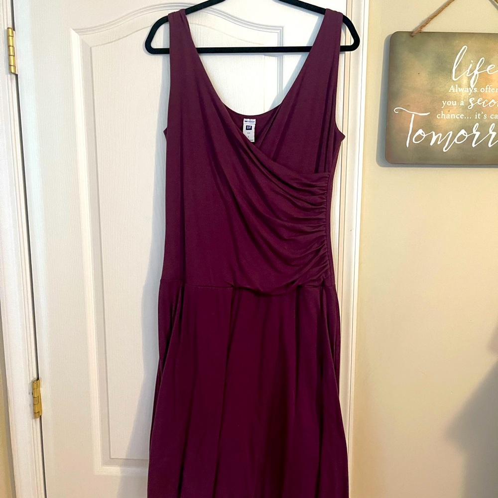 Purple/burgundy tank top style sundress